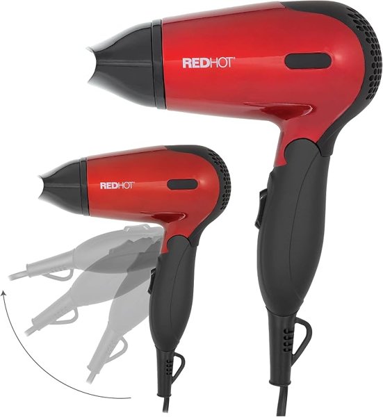 Red Hot Travel Hair Dryer