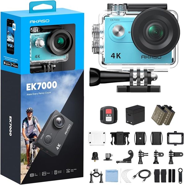 AKASO EK7000 Action Camera 4K30FPS 20MP Ultra HD Underwater Camera
