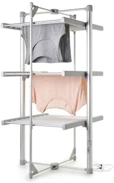 drysoon Lakeland Mini 3 Tier Heated Airer Clothes Drying Rack 13m