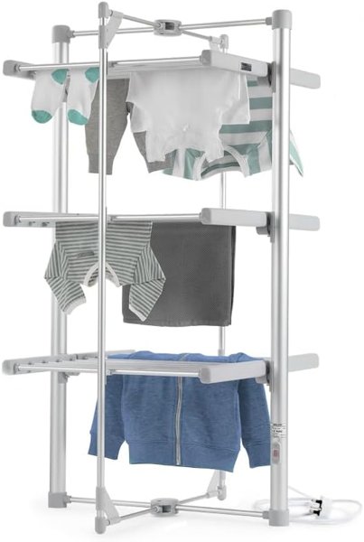 lakeland Dry:Soon 3-Tier Heated Clothes Airer Electric Indoor Drying…