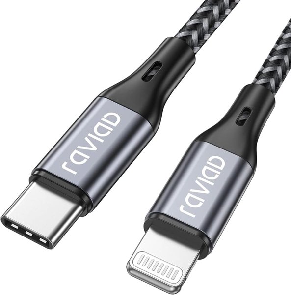 RAVIAD USB C to Lightning Cable 1M [MFi Certified] iPhone Charger USB C