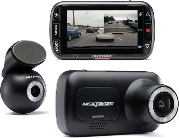 Nextbase 222XR Front and Rear Dash Cam with 1080p Full HD Front Camera