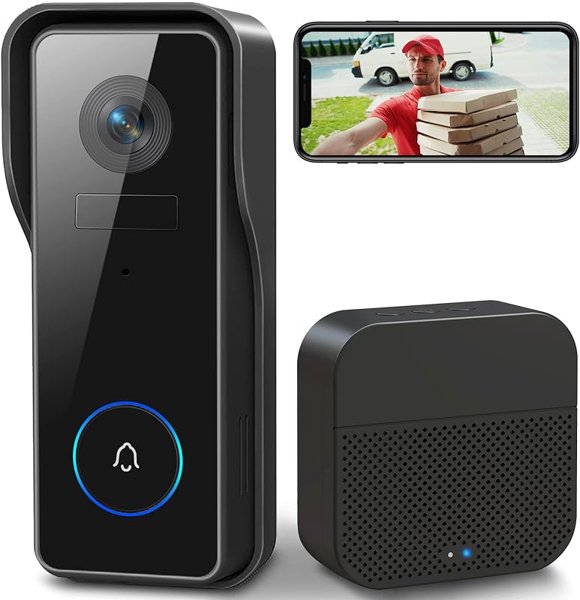 XTU 2K Wireless Video Doorbell Camera with Chime