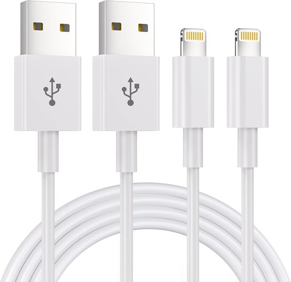 2Pack 1.8M iphone Charger Cable [Apple MFi Certified] 6 Foot