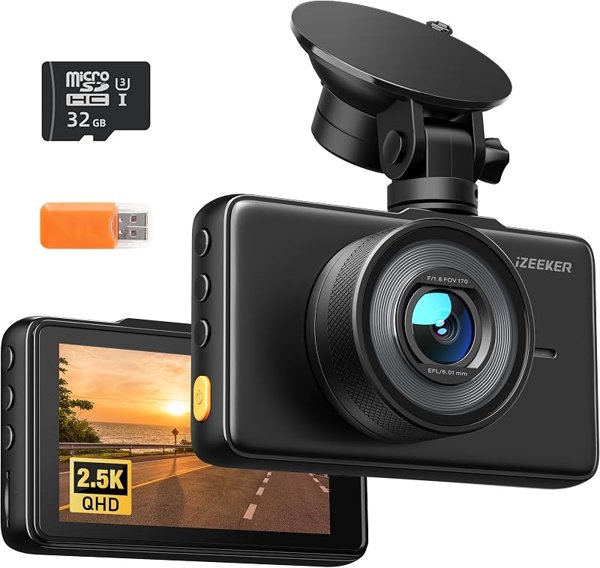 iZEEKER GD100 2.5K Dash Cam Front