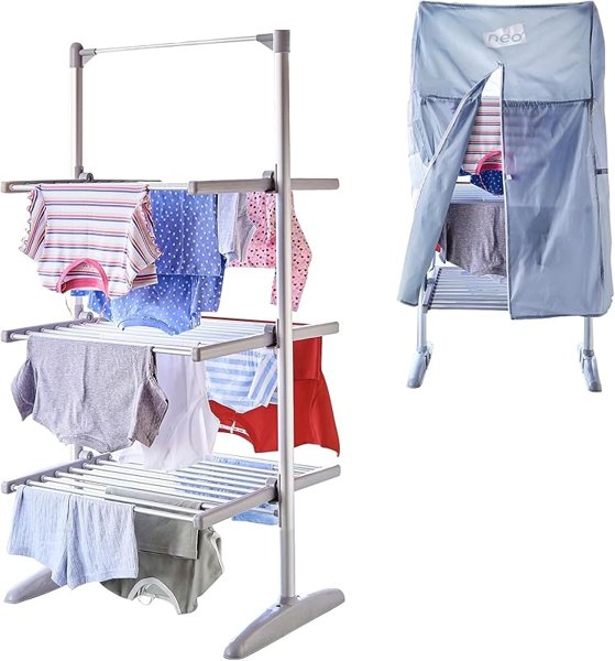 Neo XL Large Indoor Electric 3 Tier Airer Folding Foldable Laundry…