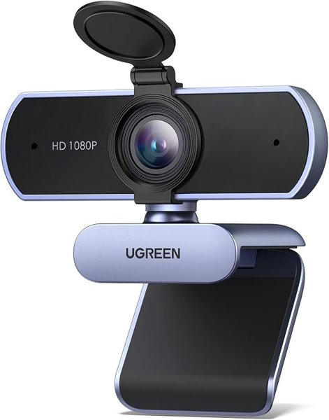 UGREEN Full HD 1080P/30fps Webcam for PC/Laptop/Mac