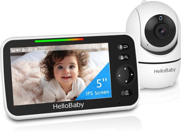 HelloBaby HB6550 Baby Monitor with Camera and Night Vision