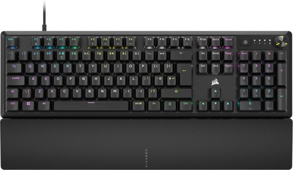 CORSAIR K70 CORE RGB Mechanical Wired Gaming Keyboard with Palmrest