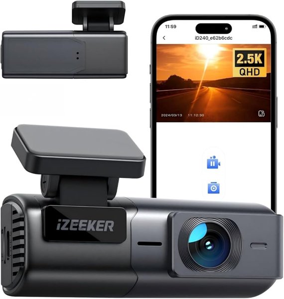 iZEEKER iD240 2.5K Dash Cam with WiFi