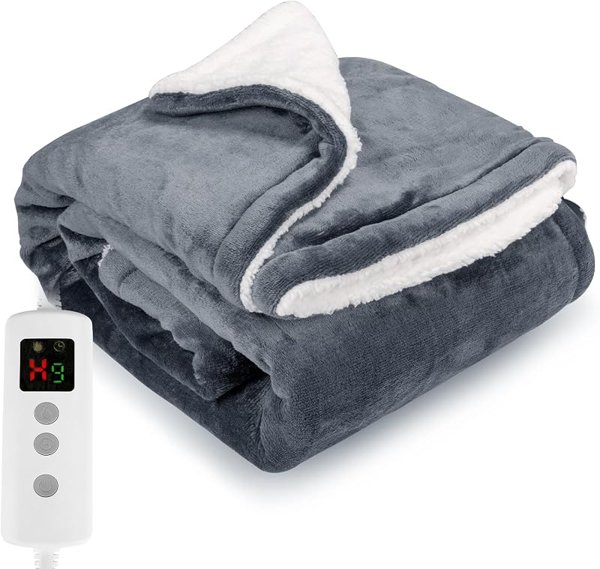 Heated Blanket Electric Throw 160x130CM