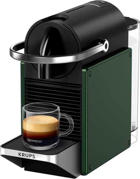 Nespresso Pixie Coffee Pod Machine Dark Green by Krups
