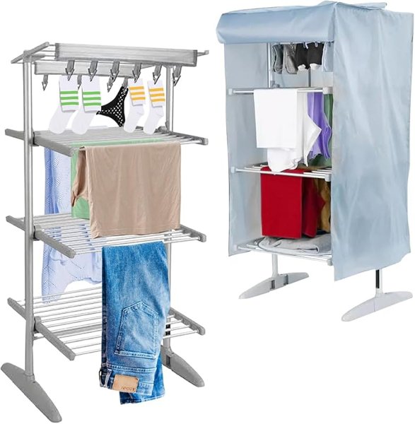 4 Tier Digital Electric Heated Clothes Airer