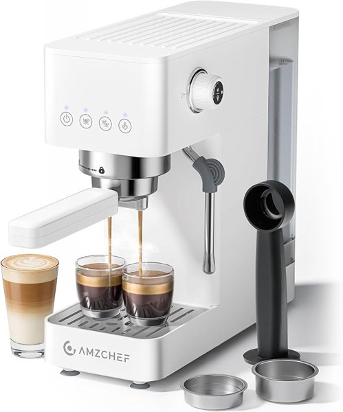 AMZCHEF 20 Bar Compact Espresso Machine
