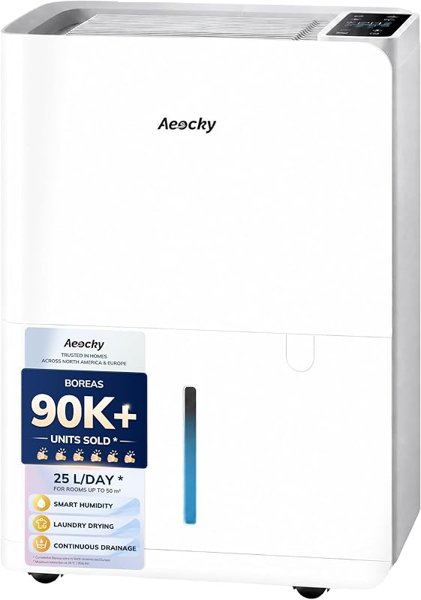 AEOCKY 25L/D Compressor Dehumidifier for Home