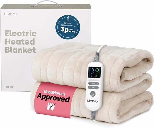 LIVIVO Electric Heated Blanket
