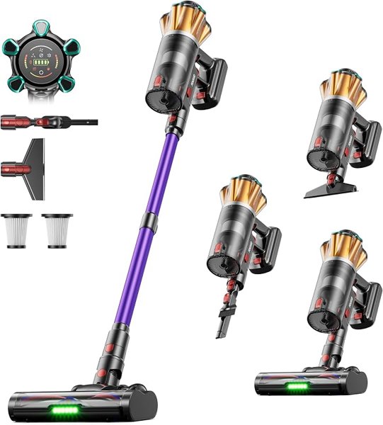 Cordless Vacuum Cleaner 650W 55Kpa 70Mins