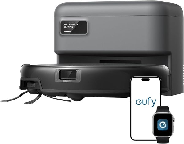 eufy Robot Vacuum C10,Self Emptying,8 Weeks Hands Free,Powerful Suction