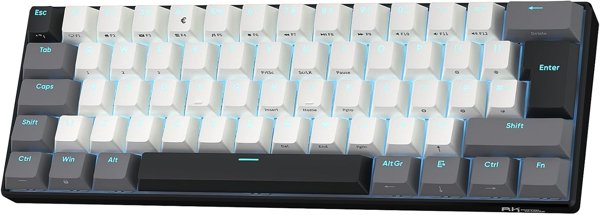 RK ROYAL KLUDGE RK61 Wireless 60% Mechanical Keyboard,QWERTY UK Layout