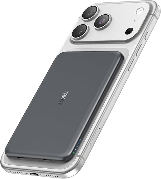 for Magsafe Power Bank,5000mAh Slim Wireless Portable Charger for…